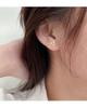 Sterling Silver S925 Unique Letter Stud Earrings for Women - Niche Fashion, Temperament, and Personality Design.