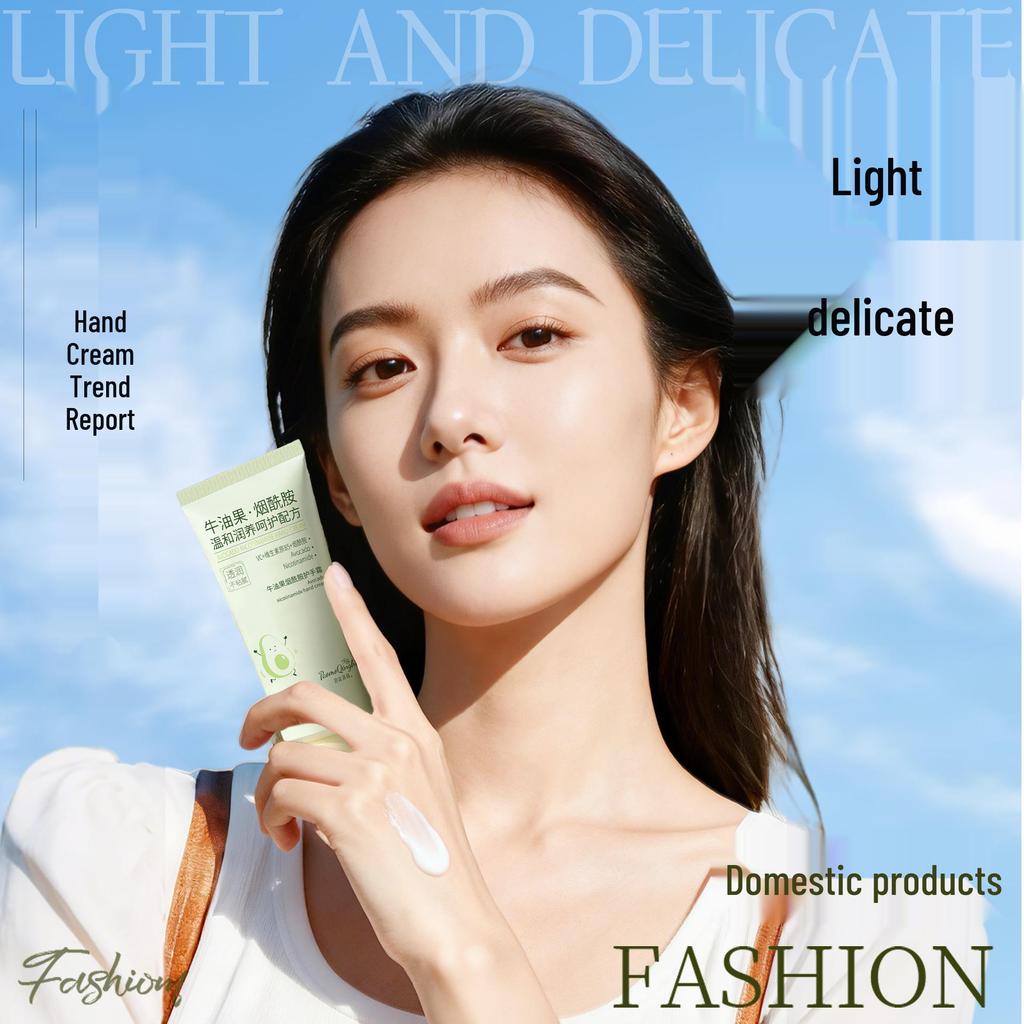 Foam Lotus Avocado Hand Cream: Hydrating & Nourishing for Soft, Anti-Cracking Skin (Autumn/Winter).