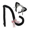 Handmade girl Lolita Comic-Con headgear lace bow accessories maid simulation cat ear headband cat tail suit