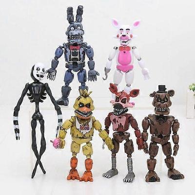 6 pezzi Cinque Notti da Freddy Action Figure FNAF Toy Bonnie Foxy