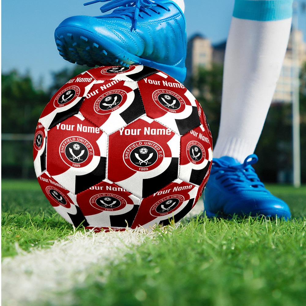 Sheffield United FC Fashion Size 5 Football Wearproof Non‑Slip Soccer Ball For Sports Training Entertainment Use