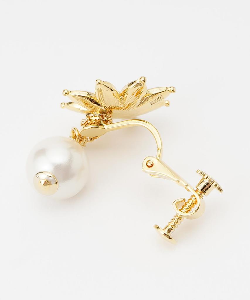 En Margaret Motif Earrings LAME1057 W2 [Lanvin Bleu] 2-way