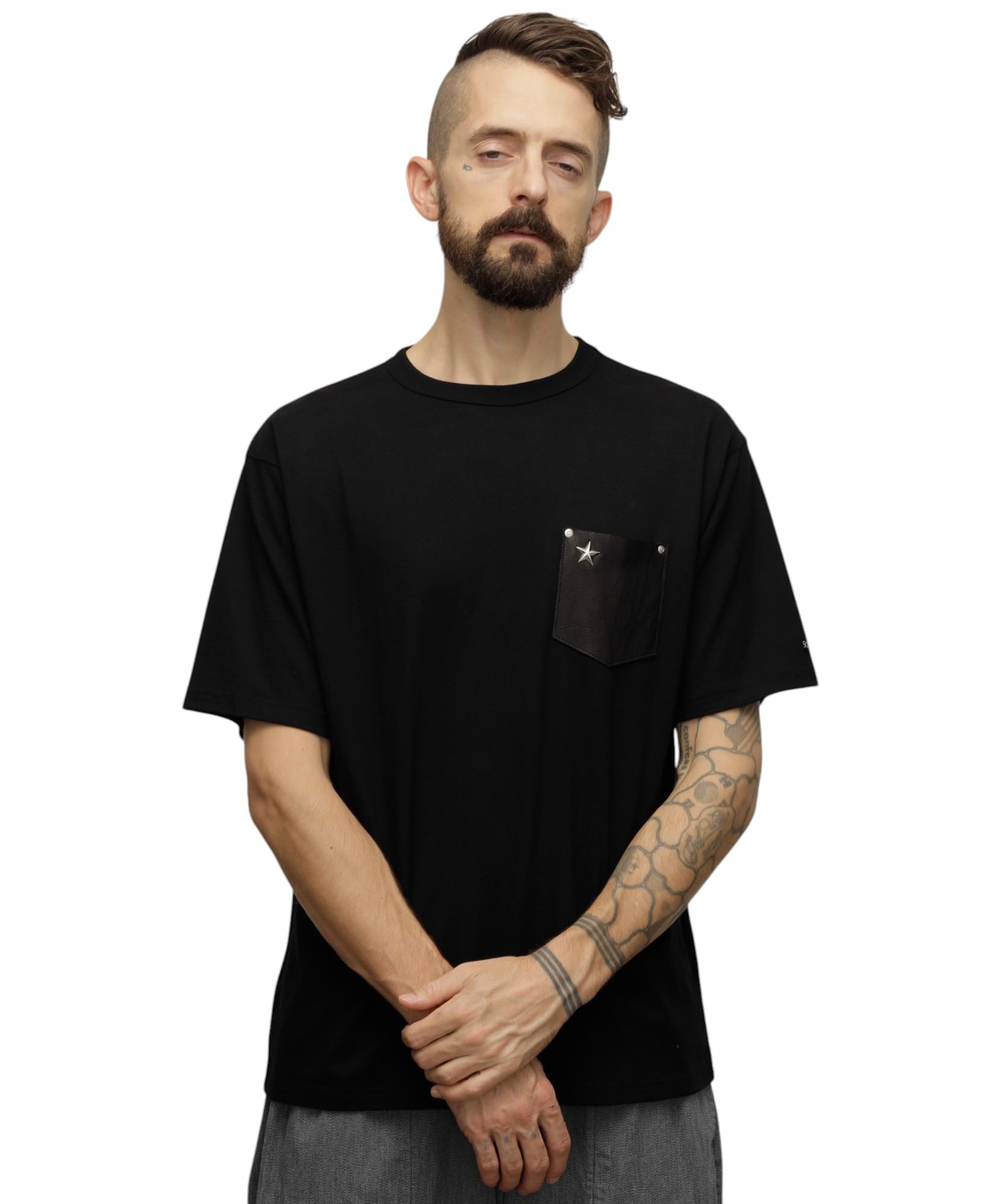 

Schott One Star Leather Pocket T-Shirt, Men s, Size 2XL, Black, 010, 782-5934004