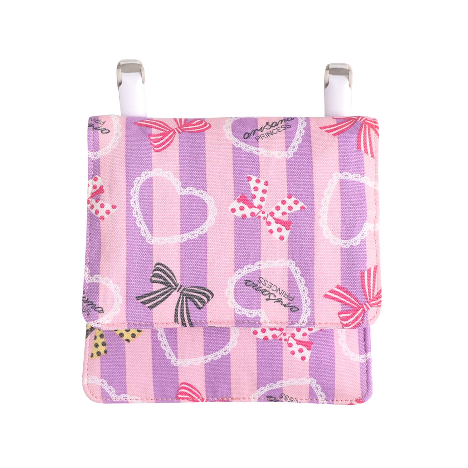 

Arisana Портативный карманный кошелек для девочек Милый кошелек-клипса Детский для девочек Полосатый Розовый x Лавандовый [Arisana]