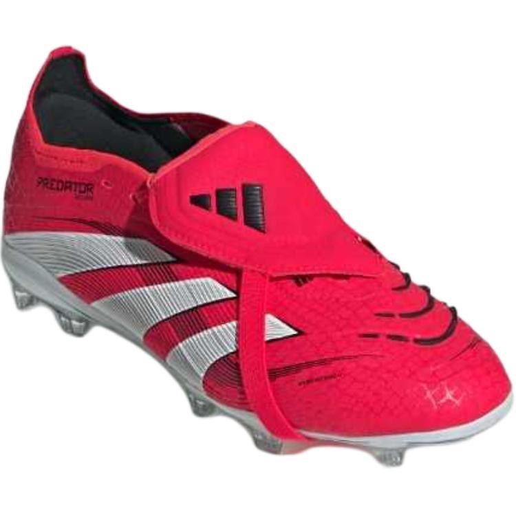 Adidas PREDATOR ELITE Slip Resistant Abrasion Resistant Low top Kids' Soccer Shoes Bright Red White Black Kids' IH5077