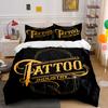 Tattoo Design Three-Piece Set Multiple Sizes Kid'S And Adults' Bedroom Exquisite 3Pc Bedding Set, Gift