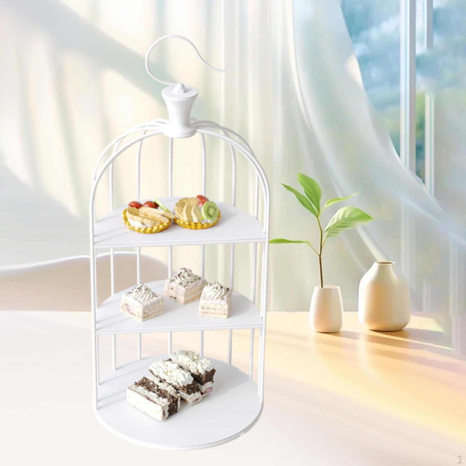 

Клетка для птиц, подставка для торта, десерта, декоративная переносная стойка для выпечки для вечеринки