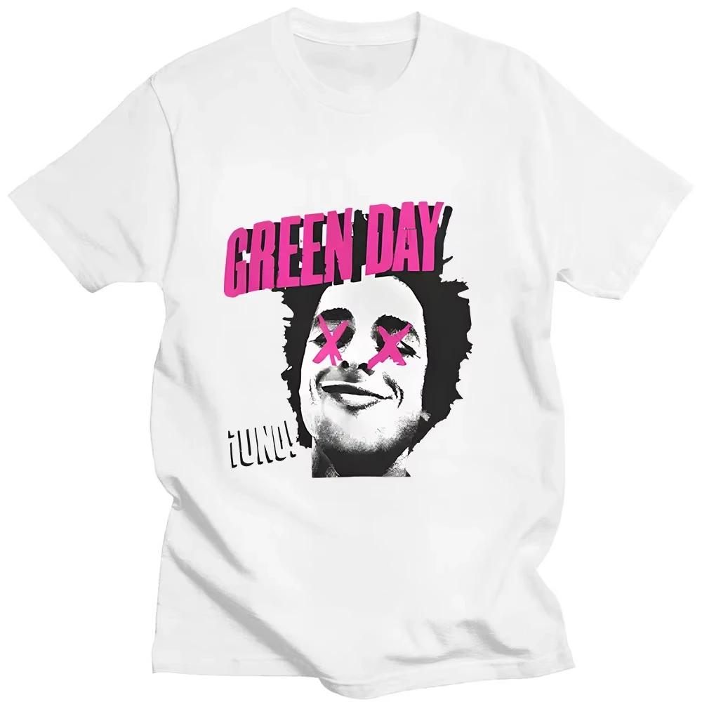 

Hip Hop Tshirt with Green Day The Saviors Band Graphic on The Back Short Sleeve Crew Neck Tshirt Grunge Fashion Tshirt Soft S