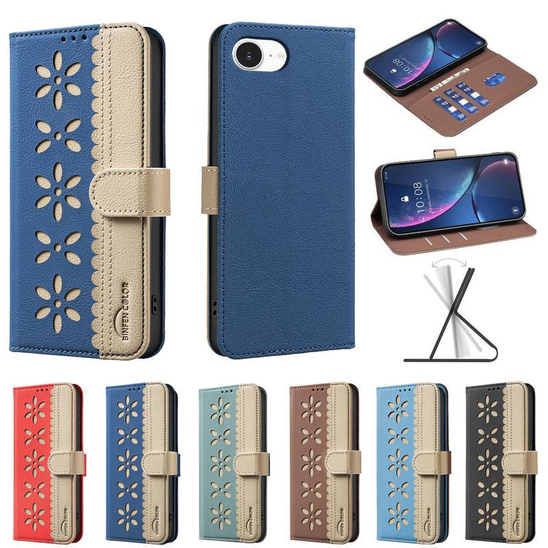 Flip Case For iPhone 16E 5G 2025 RFID Blocking Leather wallet Funda For iPhone 16 Plus 15 14 13 12 11 Pro Max Xs Xr 15+ Cover