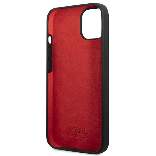 Karl Lagerfeld KLHCP13SSLMP1K iPhone 13 mini 5.4" hardcase black/black Silicone Plaque