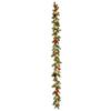 Christmas Lights with Artificial Needles, Red Berries and Cones for Holiday Home Decor