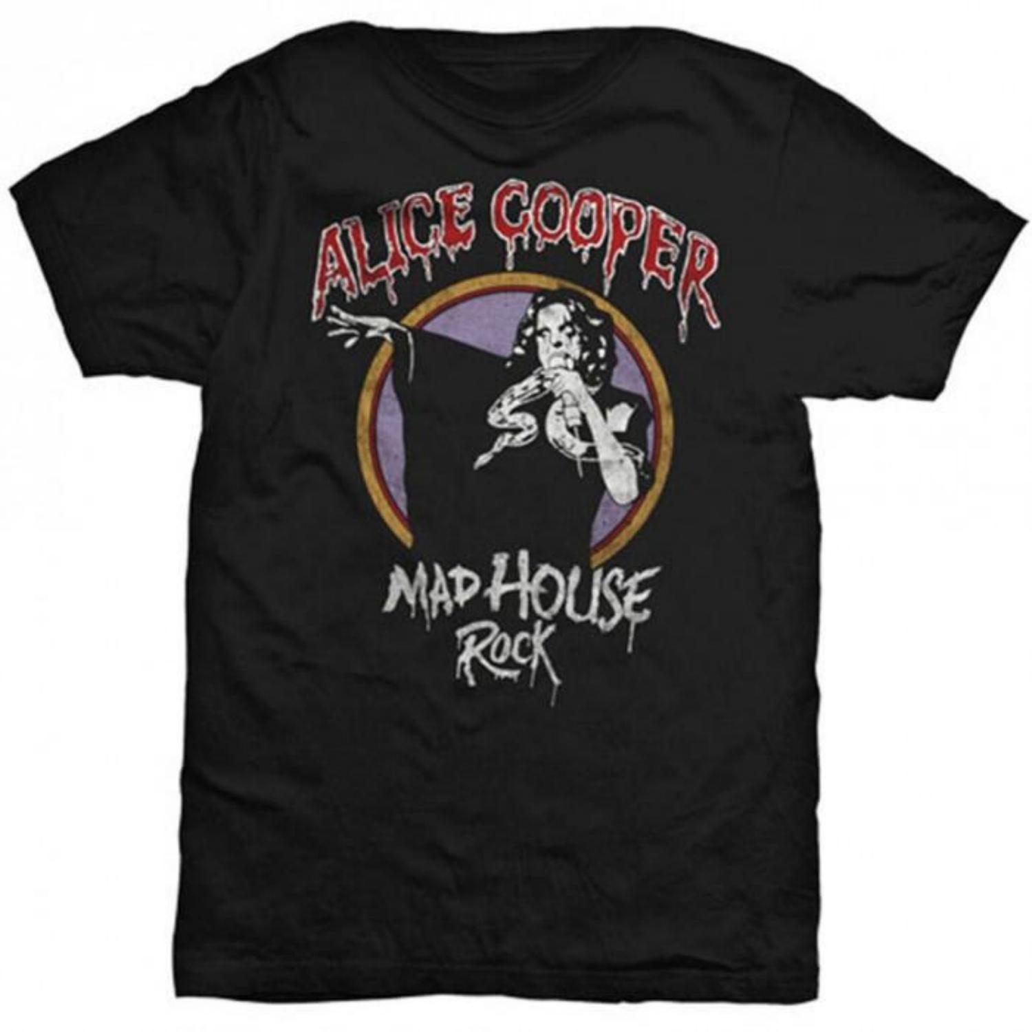 Alice Cooper Unisex Adult Mad House Rock T-Shirt S