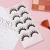 5 Pairs Long Cross Soft Natural Handmade Black Eye Lashes Extension False  Eyelashes