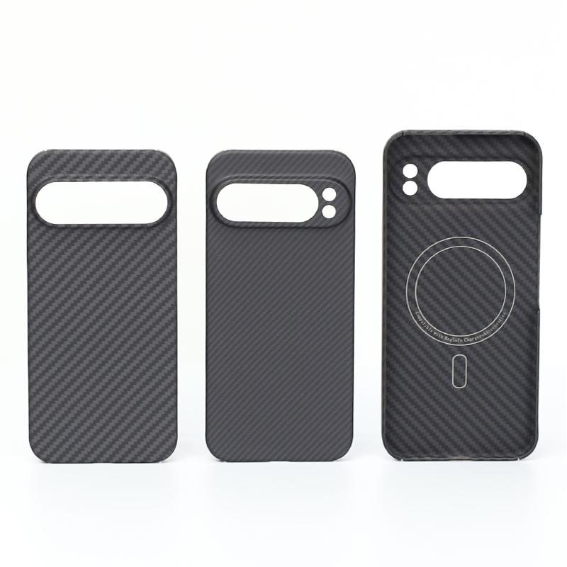 YTF-Carbon Carbon fiber case for Google Pixel 9 Pro XL Anti-fall Aramid Fiber case Design Pixel 9 cover Thin and light Magnetic