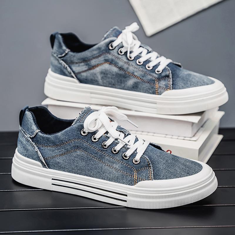 Men's plus-size casual sports shoes, breathable board shoes, loafers, walking and running canvas men's shoes