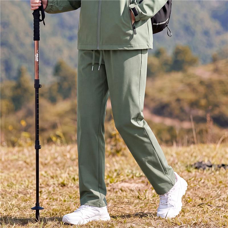 Kids' Spring/Autumn Softshell Hiking Pants, Windproof & Waterproof, Straight-Leg, Unisex for Older Children
