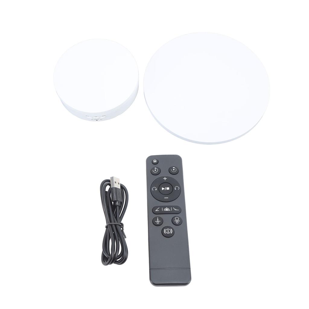 Electric Rotating Turntable 2 In 1 Smart Remote Control Jewelry Display Tray Live Streaming