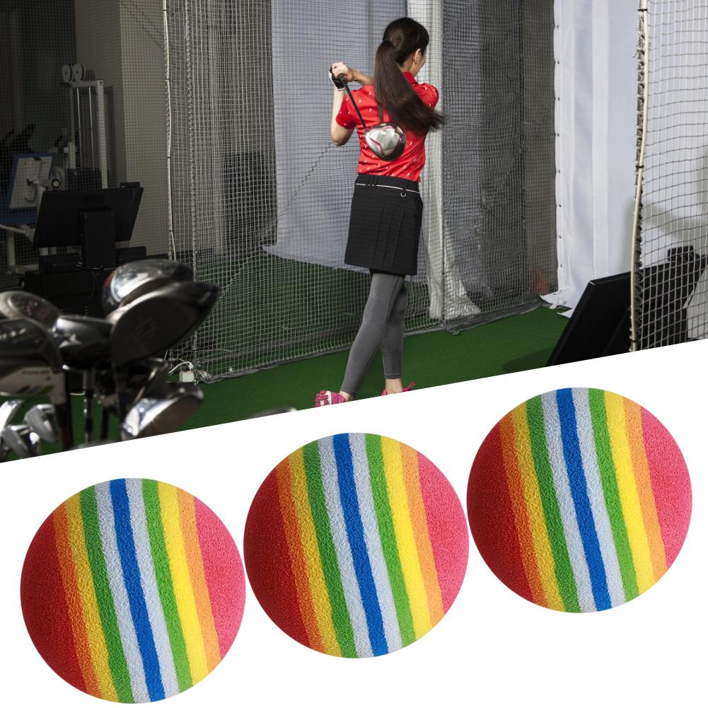 50 STÜCKE EVA Leicht Verschleißfest Indoor Übungsstreifen Golf Schaumball Bunt Haustier Katze