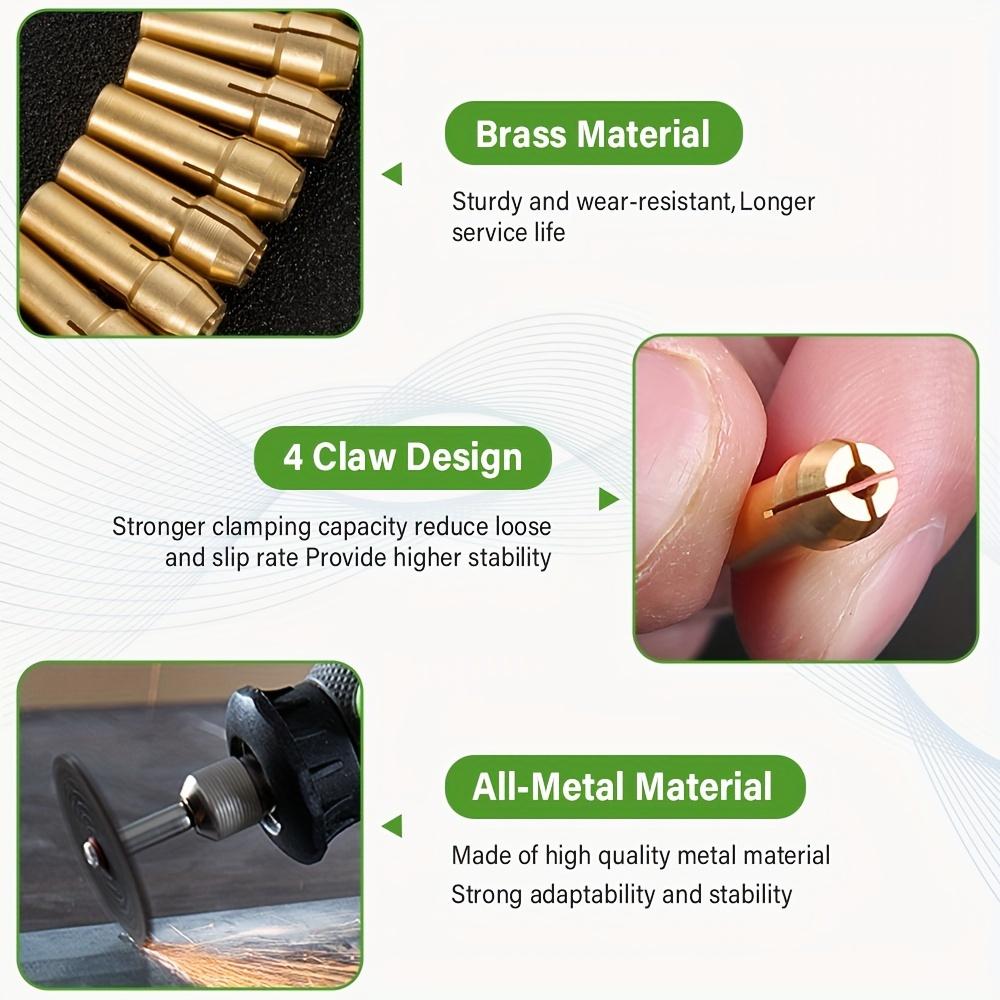 Professional 28Pcs/set Rotary Tool Chuck Set: 0.8-3.2mm Keyless Quick Change, Durable Copper Collets, Versatile & Easy Use