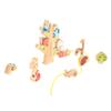 Wooden Animals Stacking Toy Colorful Improve Coordination Blocks Balancing Tree Toy