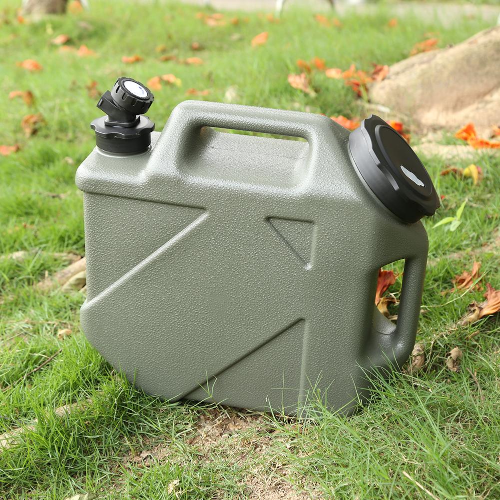 10L Camping Bucket Water Storage Large Capacity with Detachable Faucet No Leakage for Picnic Hiking Portable Camp Water Bag
