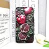 Luxurious Pomegranate Flower Pattern Phone Case for IPhone 17 16 12 11 14 13 15 Pro Max Mini X XS 7 8 14 Plus Soft Cover Fundas