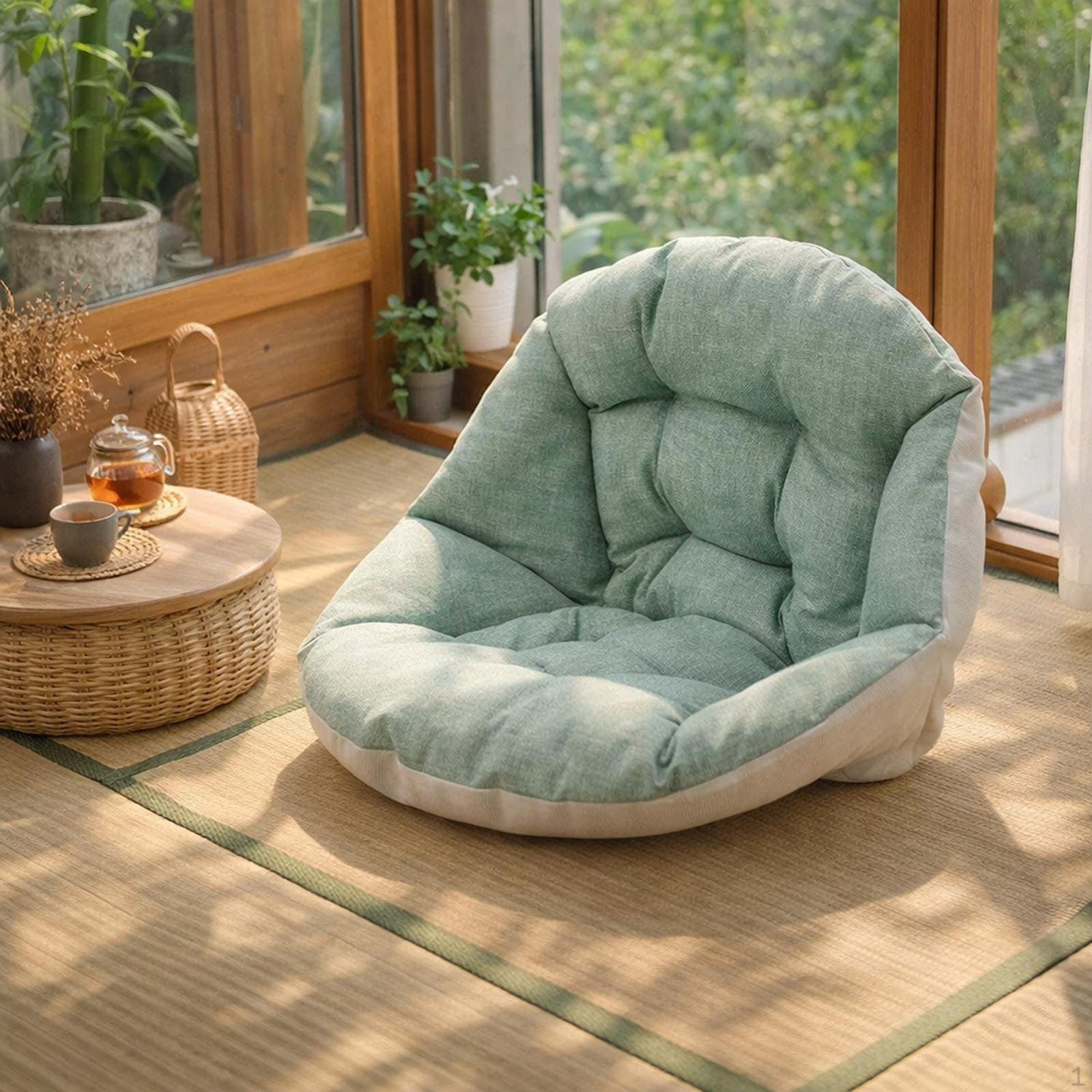 

Cushion for Hanging Chairs, And Egg Chairs Made of Soft Pleasant-to-the-touch Linen, Ideal зелёный