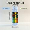 1PC Color Crayon Box Layout 750ml Color Plastic Sports Water Bottle Leakproof Flip Straw Lid For Sports Office Home Use