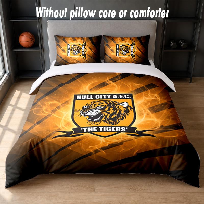 Set Biancheria da Letto Hull FC Design 1 Copripiumino + 2 Federe Morbido Traspirante Biancheria da Letto per la Casa