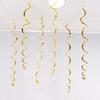 Festival & Birthday Swirl Ceiling Decorations: Hanging PVC Ornament for Windows, Corridors, and More.
