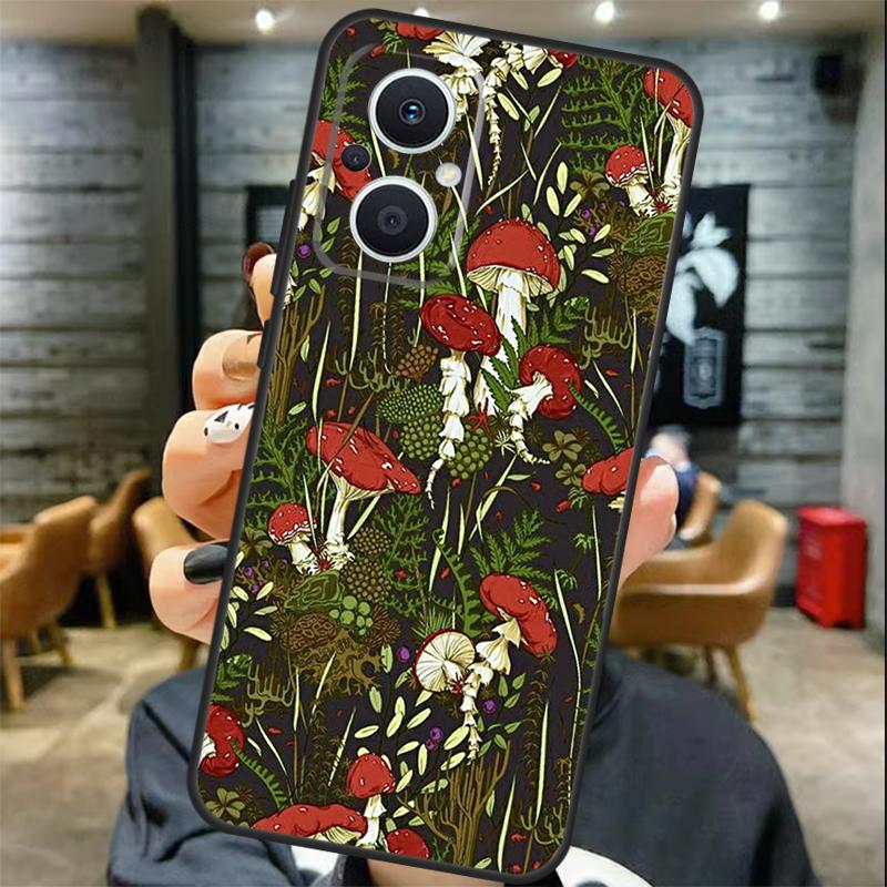 Trippy Mushroom Case For OPPO Reno 13 13F 12 F 11 8T 7 8 10 Pro OPPO Find X8 X6 Pro X3 X5 Lite Cover Coque