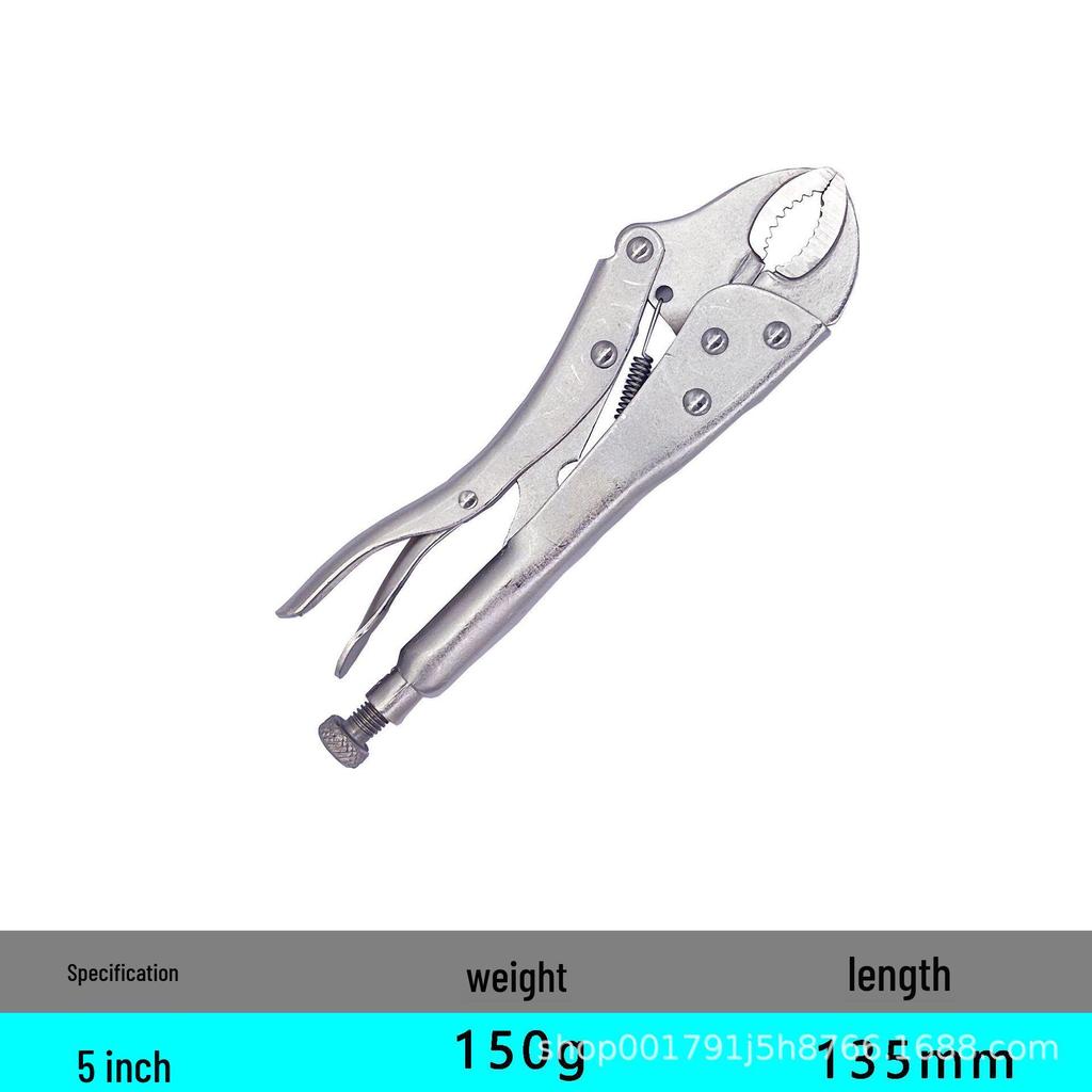 Industrial Grade Multifunctional High Leverage Round Nose Pressure Clamping Pliers for Labor-Saving Work.