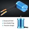 F540 4 Poles 4370KV Sensorless Brushless Motor W  Cent3.175mm Shaft for 1 10 1 12 RC Car (4370KV)