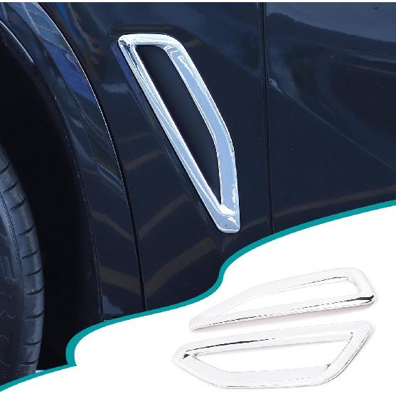 Front Side Fender Vent Decoration Trim Compatible with BMW X5 G05 2019-2022 Spoiler Body Decoration Cover, Air Flow Intake Hole Grille Exterior