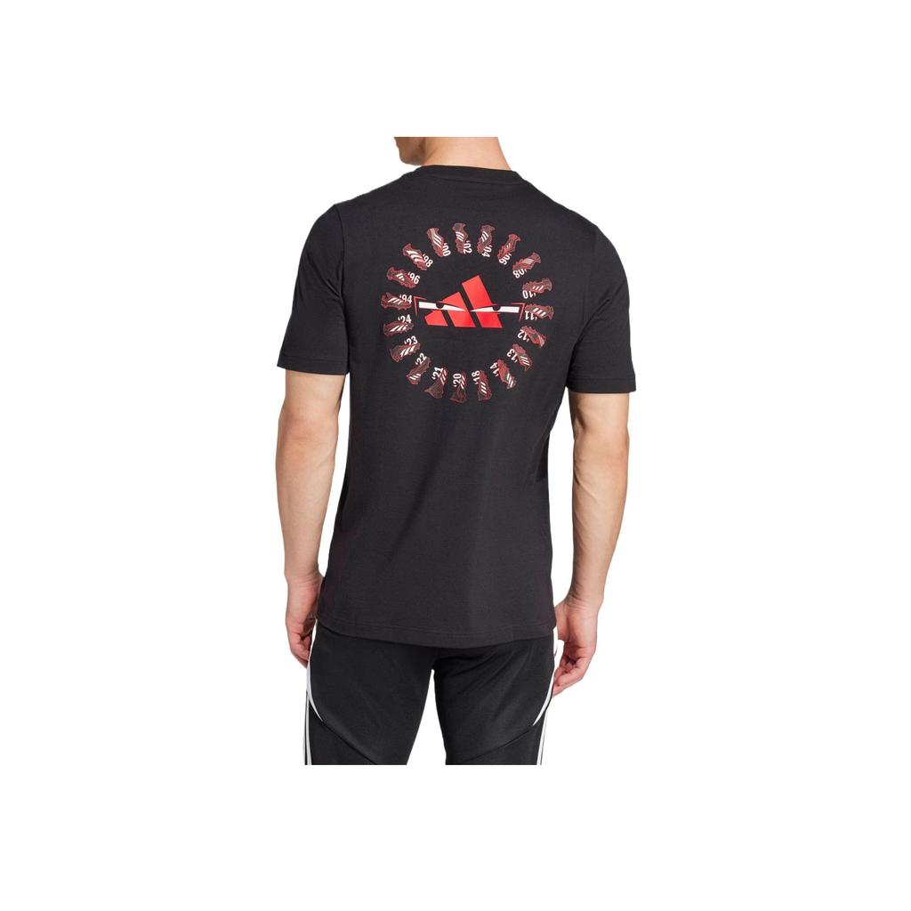 adidas T-shirt Predator History Confortable Mode Simple Polyvalent Manches Courtes Hauts Homme Noir JD8217