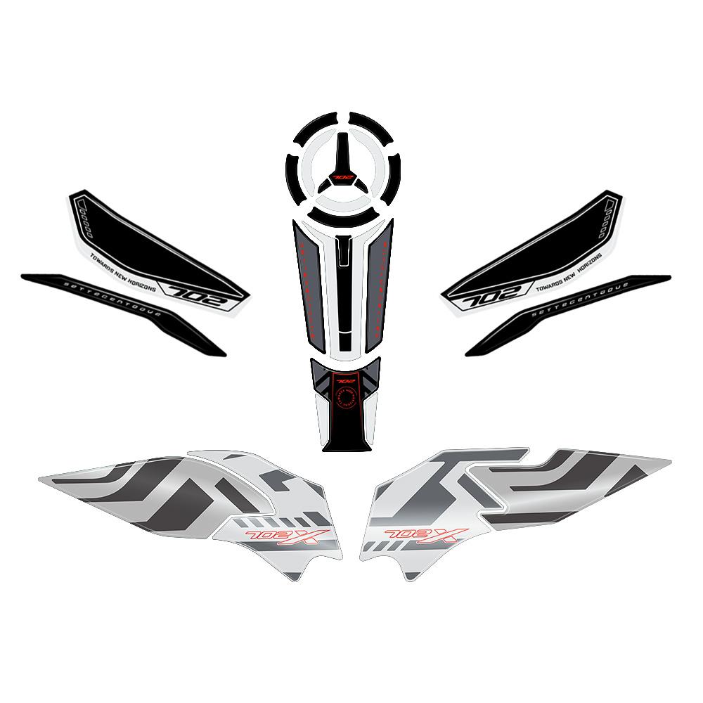 For Benelli TRK 702X 2023 2024 2025 Motorcycle 3D Gel Epoxy Resin Sticker Tank Pad Protection Kit