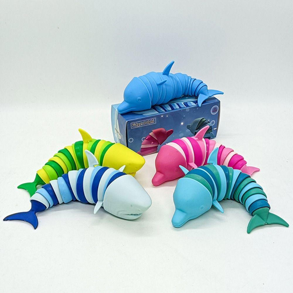 Educational Children'S Toys Rotating Dolphin Snail Slug Shark Snail Slug Degree Rotatable