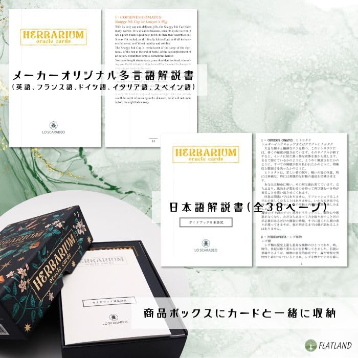 Herbarium Oracle Cards Instruction Manual Authentic Plant Magic (Japanese Included)