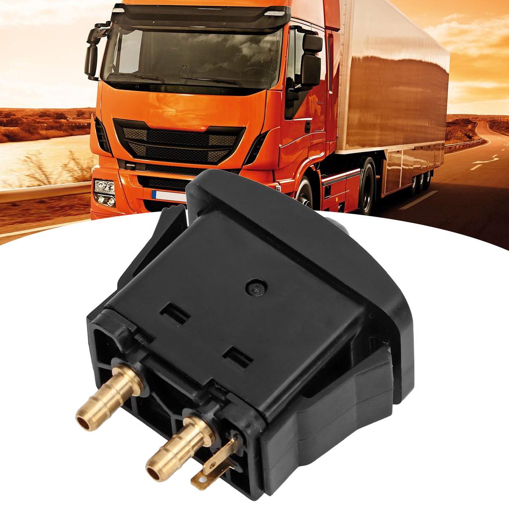 Electric Cab Seat Air Lift Valve Switch Paddle Type Push to Snap Tab ON-OFF-ON Compressor Accessory