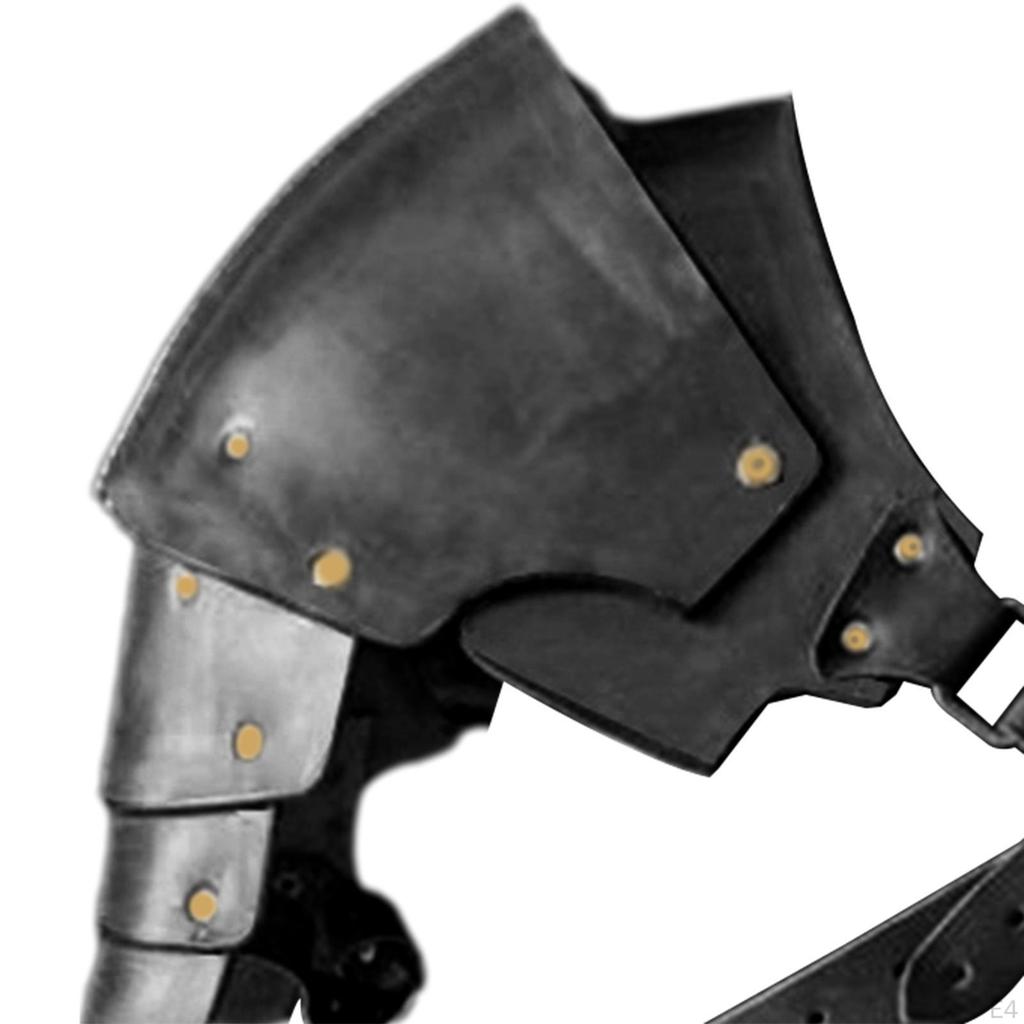 Faux Leather Medieval Shoulder Pauldron Adjustable Steampunk Pirate Cover Cape