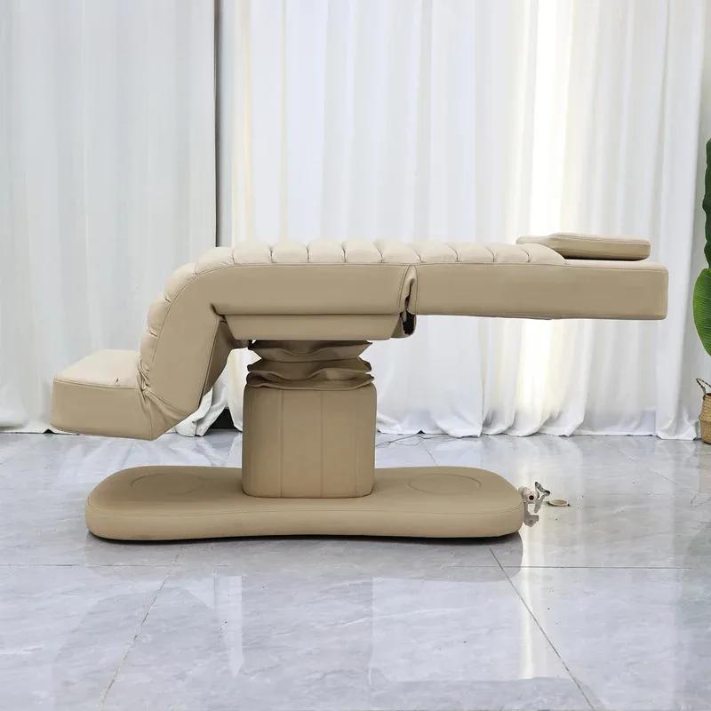 CE Luxury 3 Motors Electric Beauty Chair Adjustable Facial Massage Table Eyelash Bed For Salon Camilla