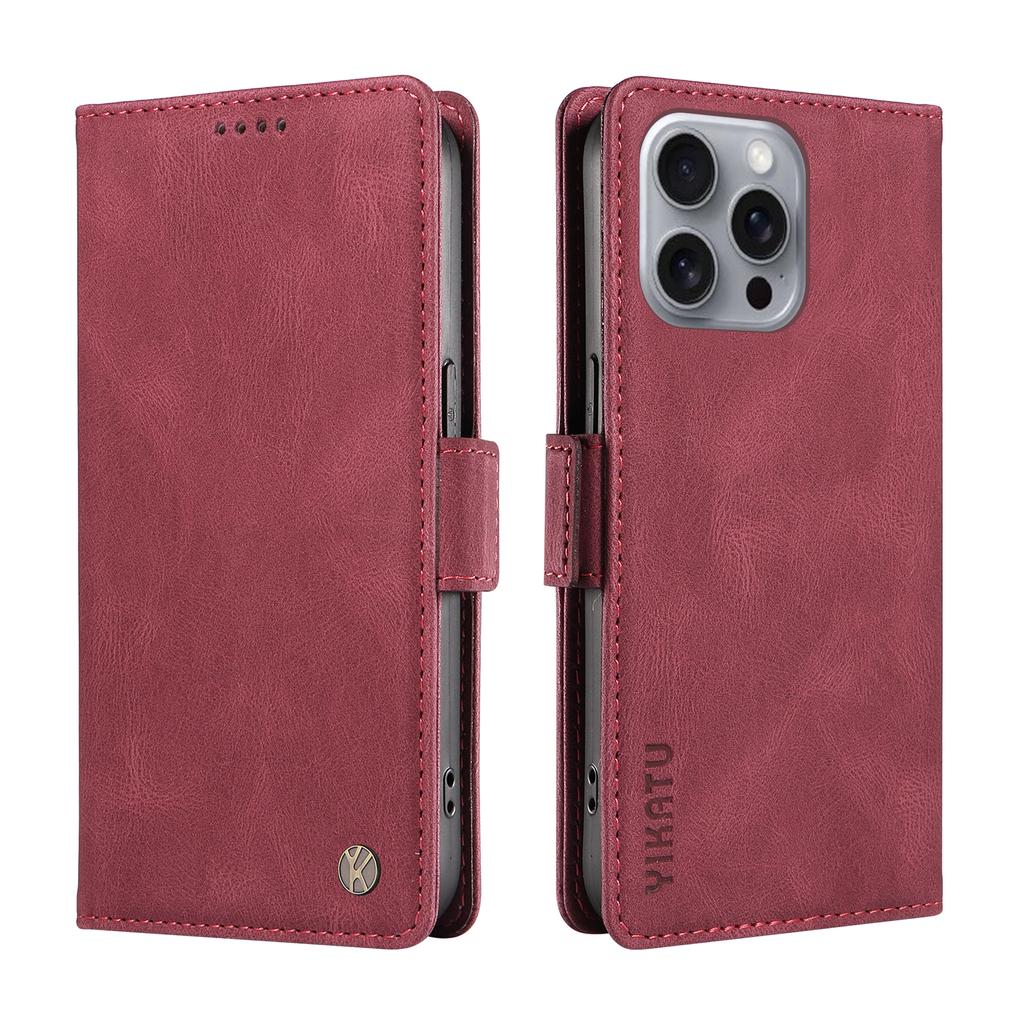 Nubuck PU Leather Card Slots Side Buckle Wallet Phone Case for iPhone XS,XR,XS Max,SE,iPhone 7,8,7Plus,11,11Pro,11Pro,12,13,14,15,16...