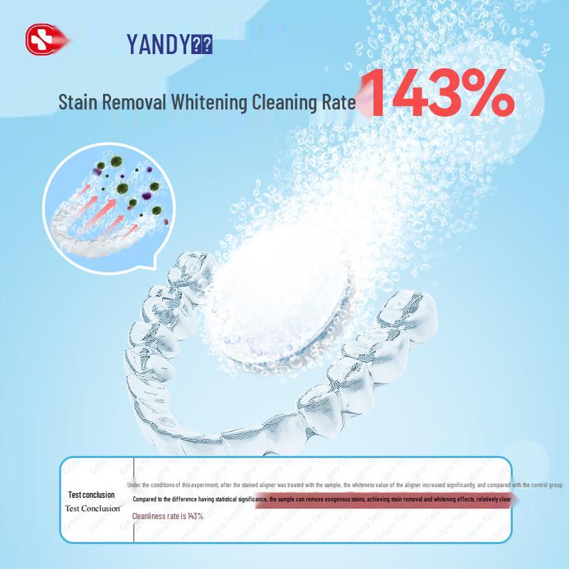 YANDY Orthodontic Retainer & Denture Cleaning Tablets