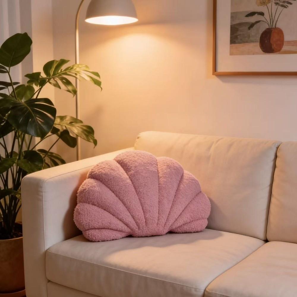 Seashell Sofa Cushion Solid Color Office Decor Pillow Modern Throw Pillow