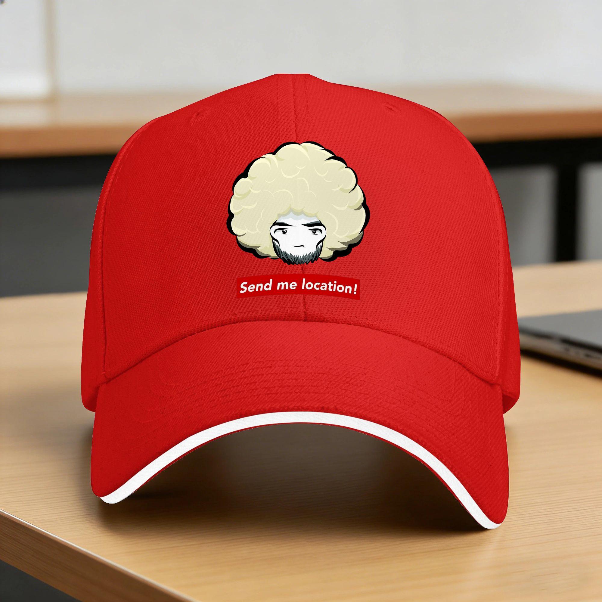 Spring Khabib Nurmagomedov Send me location Baseball Cap Outdoor Sports Fashion Trucker Hat FeUnisex Unisex Print Sun Snapback Cap One Size
