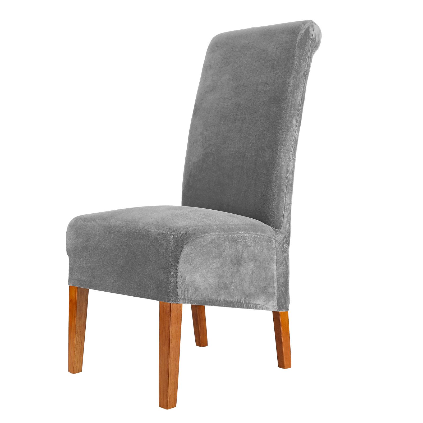 Luxurious Silver Fox Fleece Chair Protector Cover Soft Warm Anti-Slip Bottom Prevents Furniture Wear Suitable for Dining Chairs 1pc 1750₽