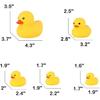 Bath Duck Toys 5 Pcs Rubber Duck Family Squeak Ducks Baby Shower Toy for Toddlers Boys Girls (Yellow Duck Family)