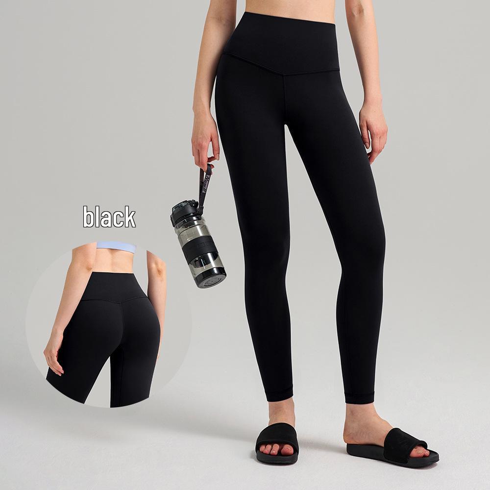 Damen High-Waist Po-Lift Yoga Leggings - Einheitsgröße, Hochelastisches Lycra