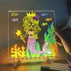 Personalized LED Night Light - Erasable Acrylic USB Message Board Kids Drawing Board Birthday Gift