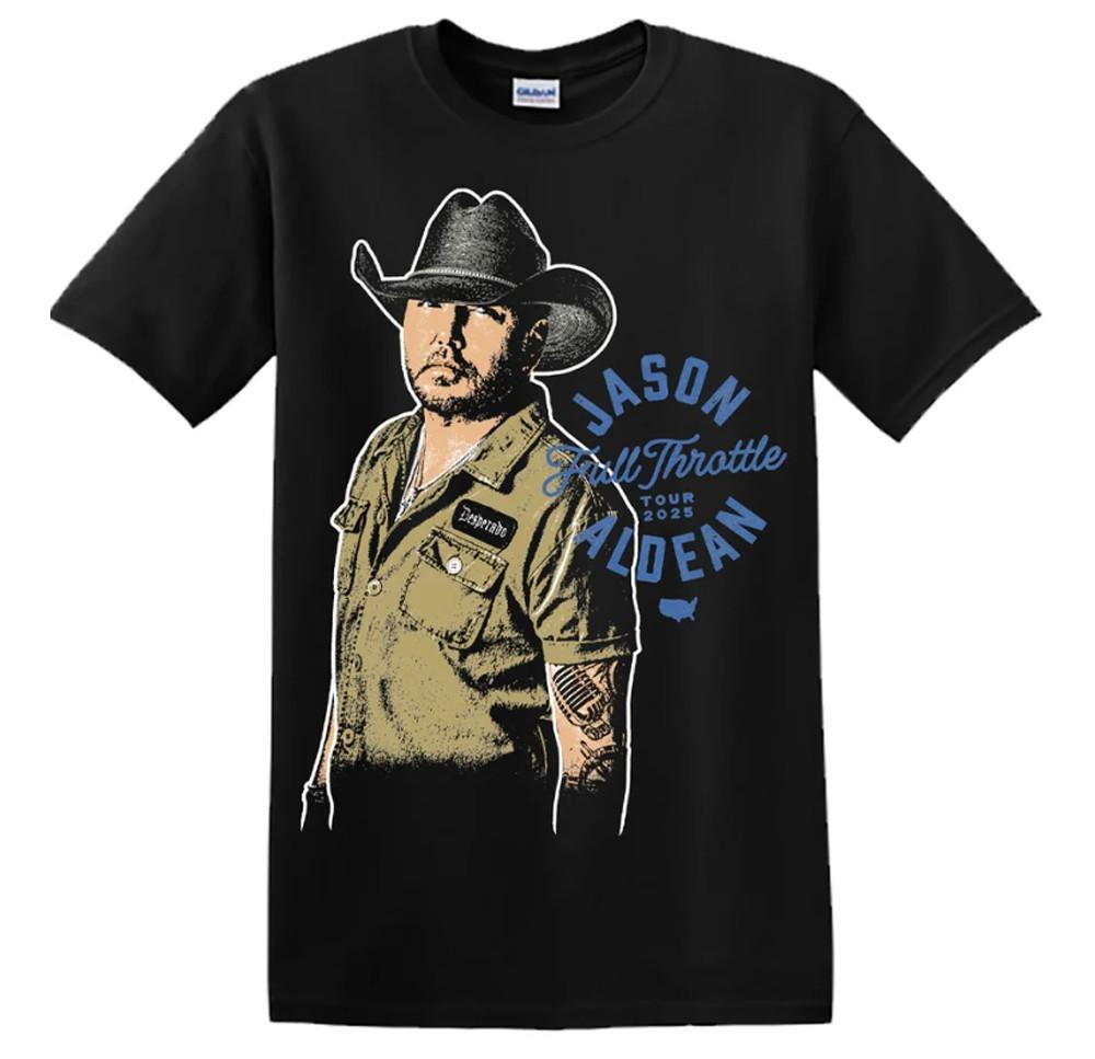Christmas Gift Jason Aldean Tour 25 Cotton Unisex All Size 22D828 L